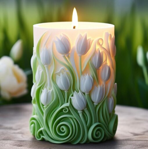 Various Shape Soy wax Candles without Scent - Image 2
