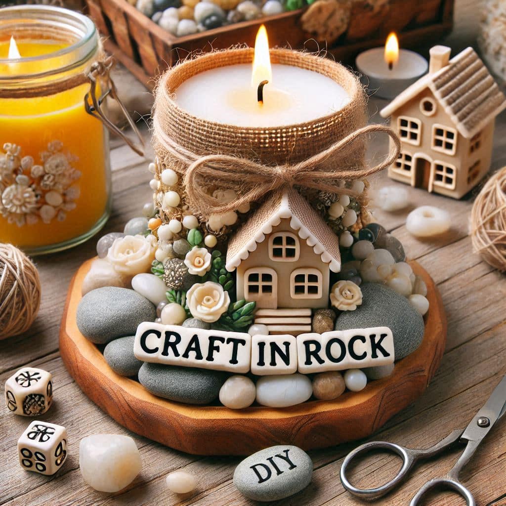 candle with scent in craftinrock